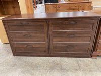 6 Drawer Dresser With Black Handles