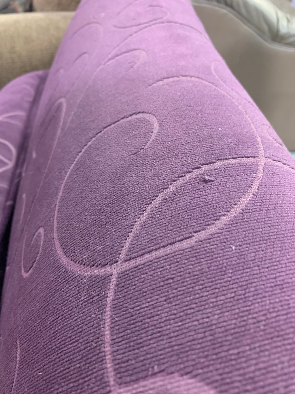 Purple Swirl Patterned Armchair