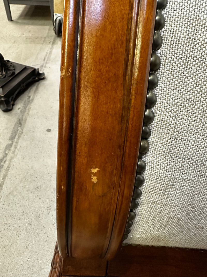 French Louis XV Style Upholstered King Size Bed