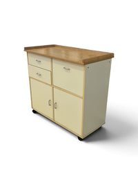 Vintage Rolling Kitchen Cabinet