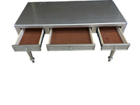 Silver Mirrored Sides Vanity Table w/ 3 Drawers
