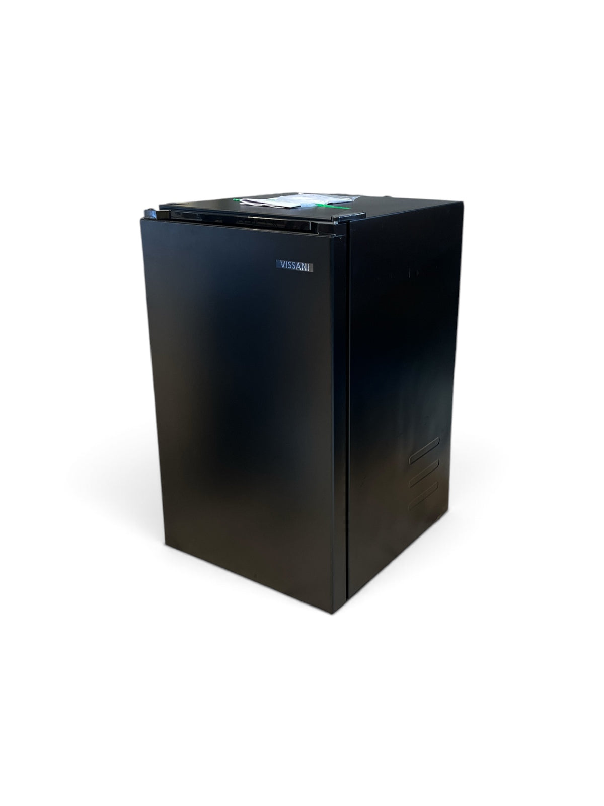 Vissani 4.3 cu. ft. Black Mini Refrigerator with 2 Adjustable Glass Shelves