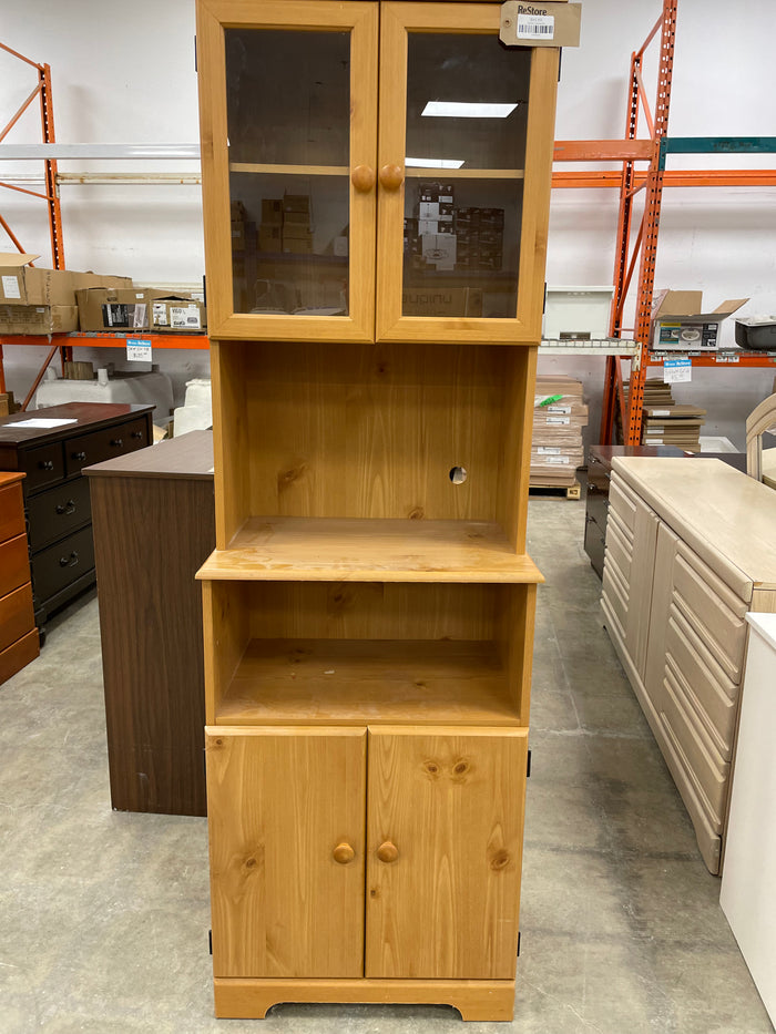 2 Tier Wooden Microwave Stand