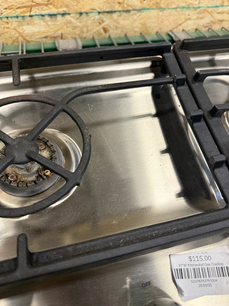 37"W KitchenAid Gas Cooktop