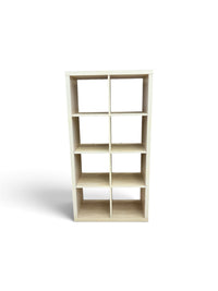 8 Cube Storage Shelf/Bookcase with Light Oak Finish