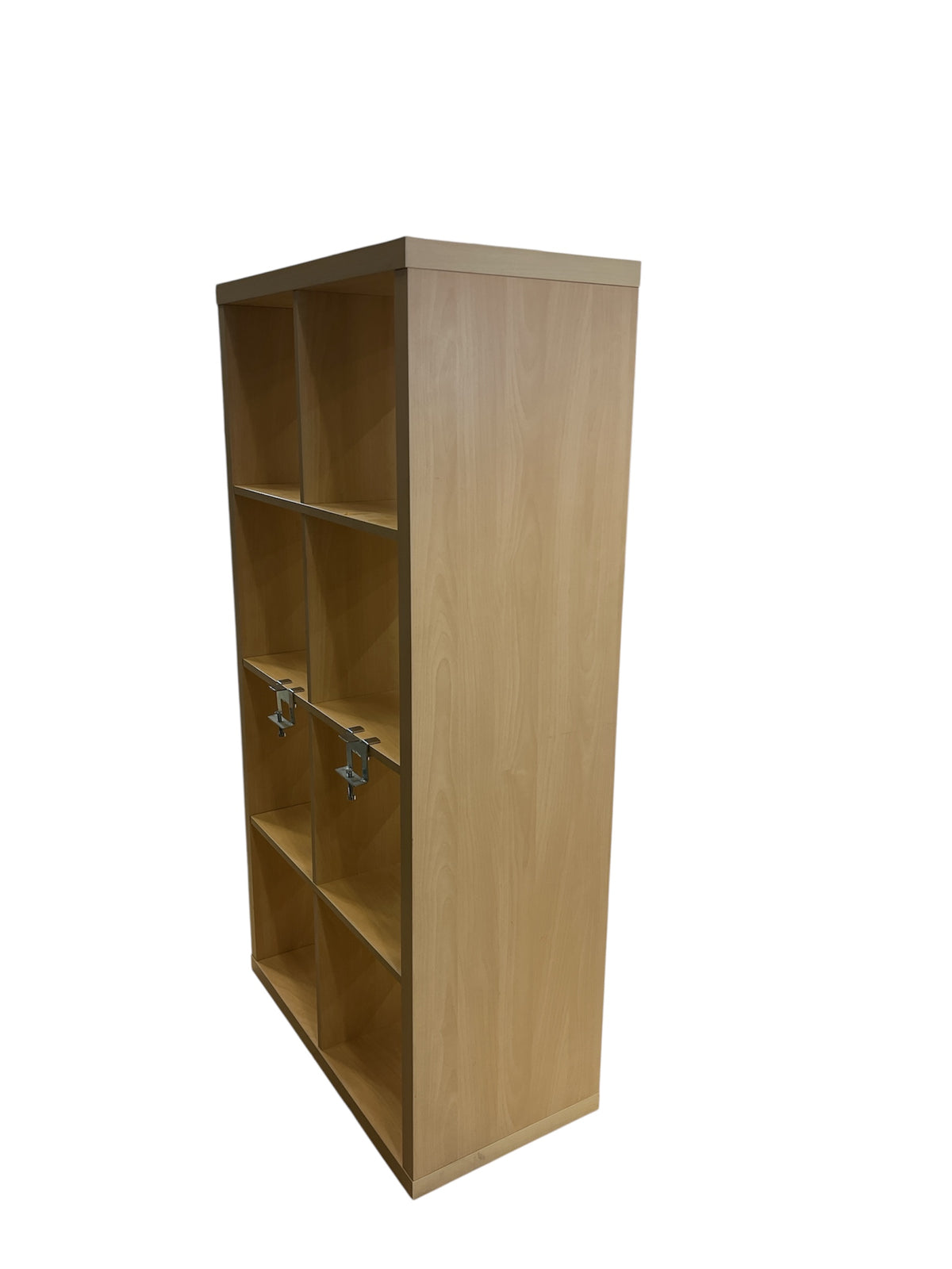 8 Cube Storage Shelf/Bookcase with Light Oak Finish