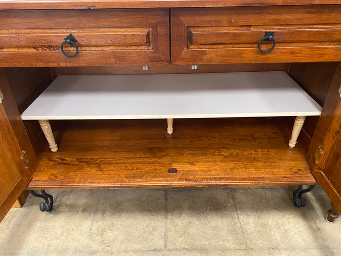 Primitive Sideboard with Wrought Iron Hardware