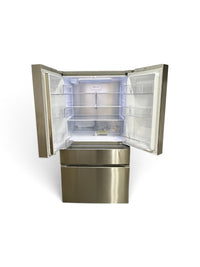 LG 36 in Stainless Steel Standard-Depth 4-Door Refrigerator w/ Internal Water Dispenser and Full-Convert Drawer