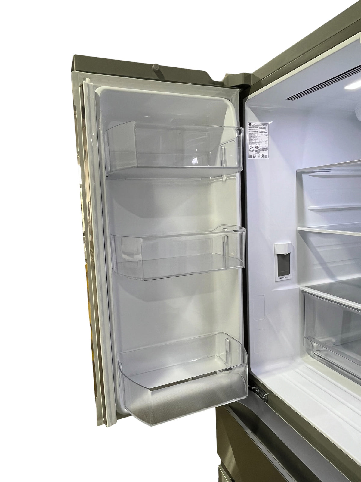 LG 36 in Stainless Steel Standard-Depth 4-Door Refrigerator w/ Internal Water Dispenser and Full-Convert Drawer