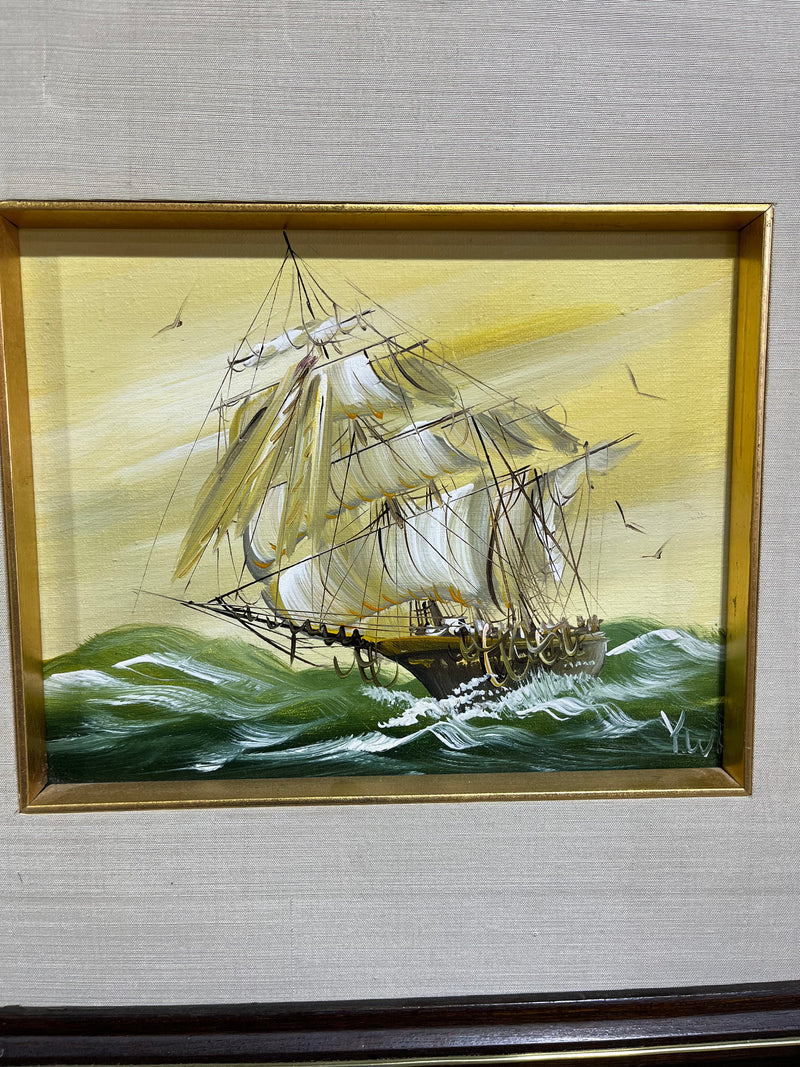 Original Acrylic Tallship Painting