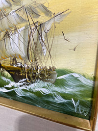 Original Acrylic Tallship Painting