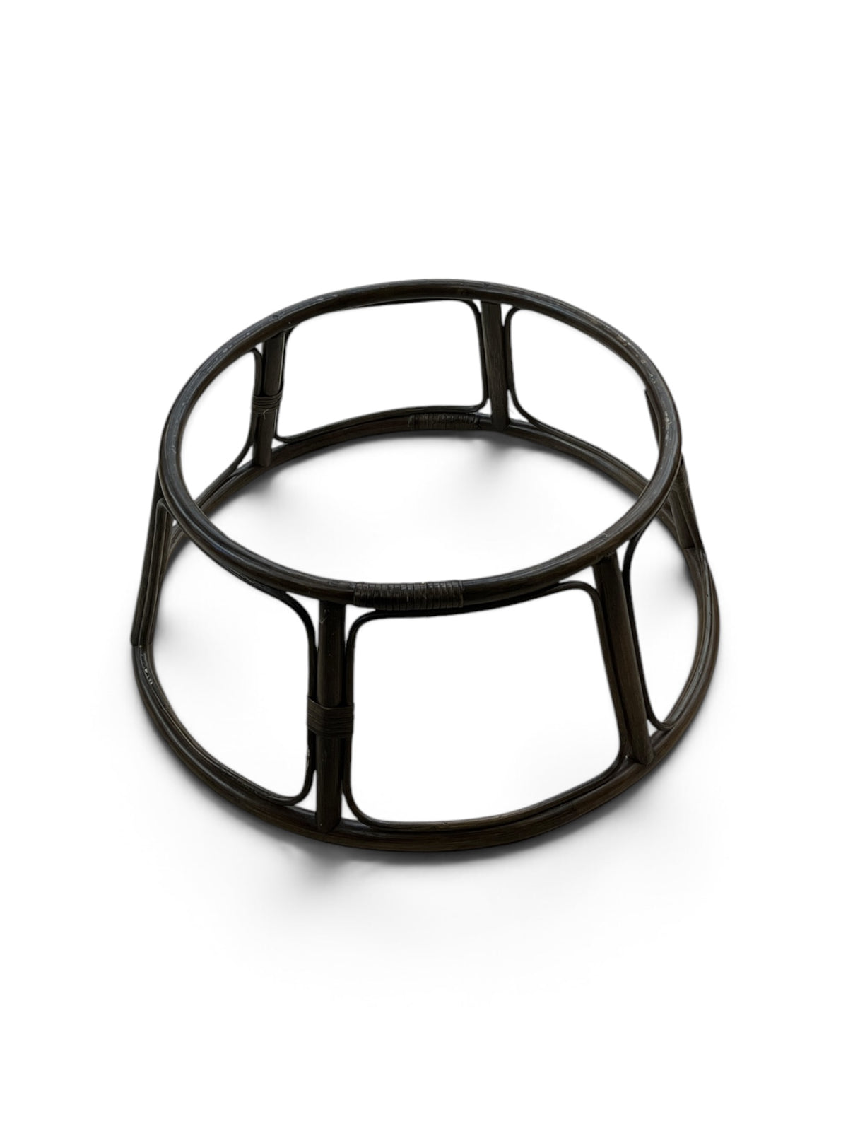Papasan Microsuede Chair with Cushion & Rattan Frame