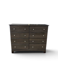 8 Drawer Dark Wood Dresser