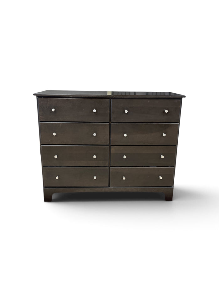 8 Drawer Dark Wood Dresser