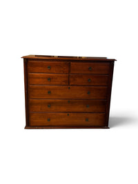 7 Drawer Tall Dresser with Carved Wood Rope Detailing