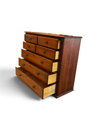 7 Drawer Tall Dresser with Carved Wood Rope Detailing