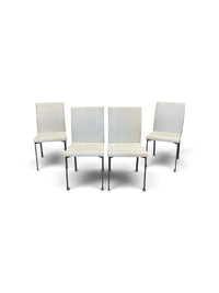 Light Grey Dining Chairs With Metal Legs (Set of 4)