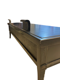 East Asian Inspired Low Black Media Stand