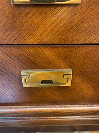Wood Dresser With Shelves & Drawers