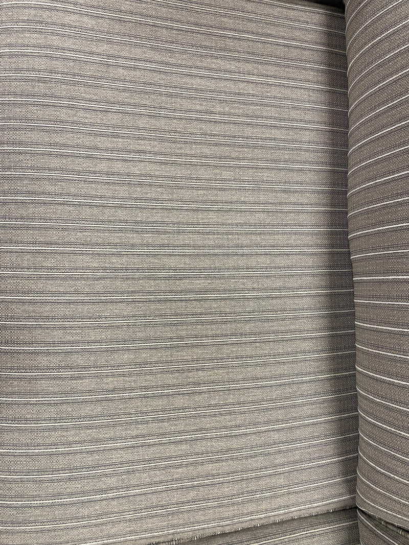 Natural Pinstripes Sofa with Nailhead Trim