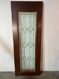 Solid Wood Door With Patterned Glass 29.25"w x 79.25"h