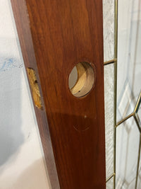 Solid Wood Door With Patterned Glass 32.25"W x 80.75"H