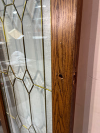 Solid Wood Door With Patterned Glass 31.5"W x 79.5"H