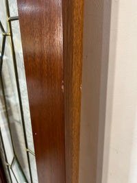 Solid Wood Door With Patterned Glass 18"W x 80.75"H