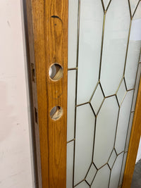 Solid Wood Door With Patterned Glass 31.75"W x 80"H