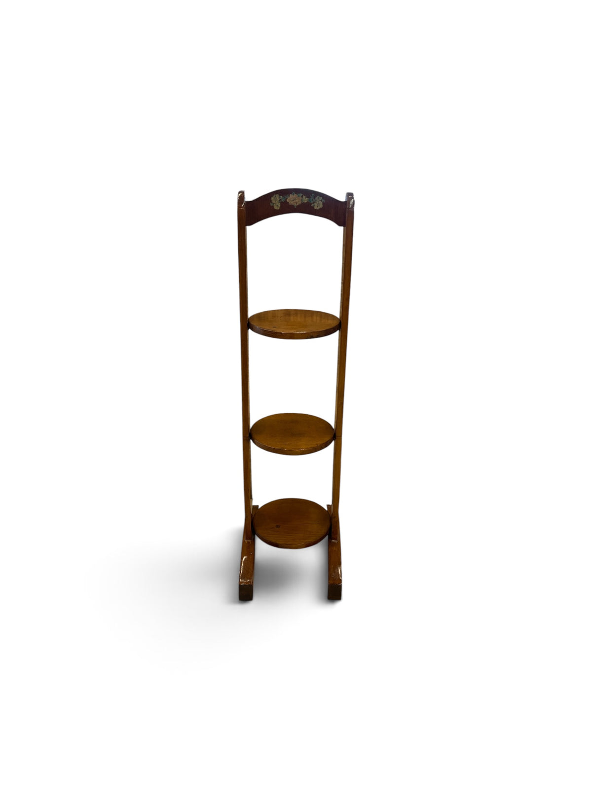 3 Tier Vintage Plant Stand with Floral Detailing