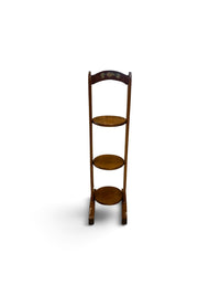 3 Tier Vintage Plant Stand with Floral Detailing