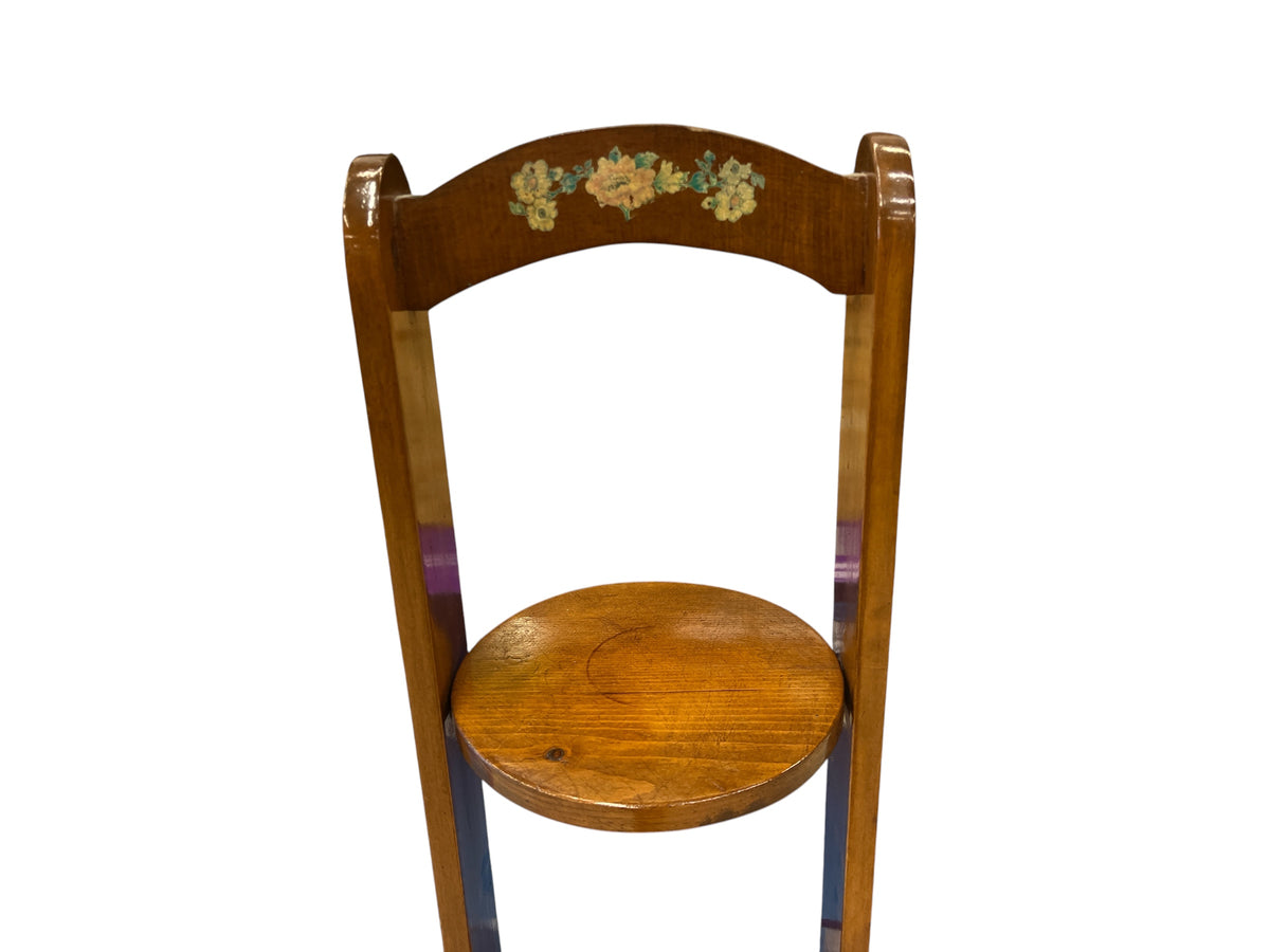3 Tier Vintage Plant Stand with Floral Detailing