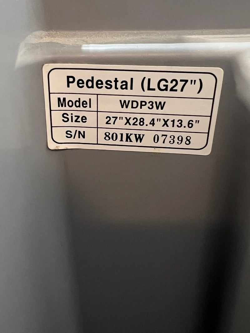 LG Laundry Pedestal 27"