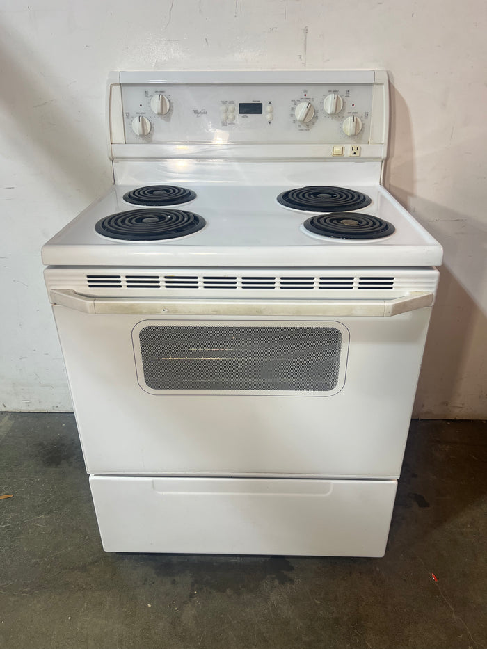 Whirlpool White Electric Range 30"