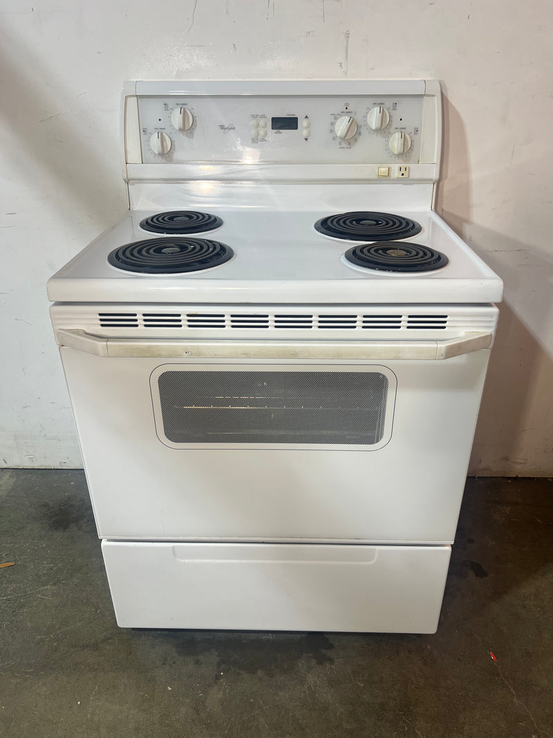Whirlpool White Electric Range 30"
