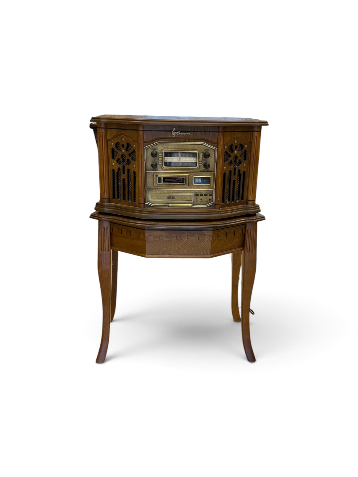Emerson Wooden Multi Function Stereo Console with Turntable
