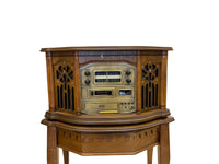 Emerson Wooden Multi Function Stereo Console with Turntable