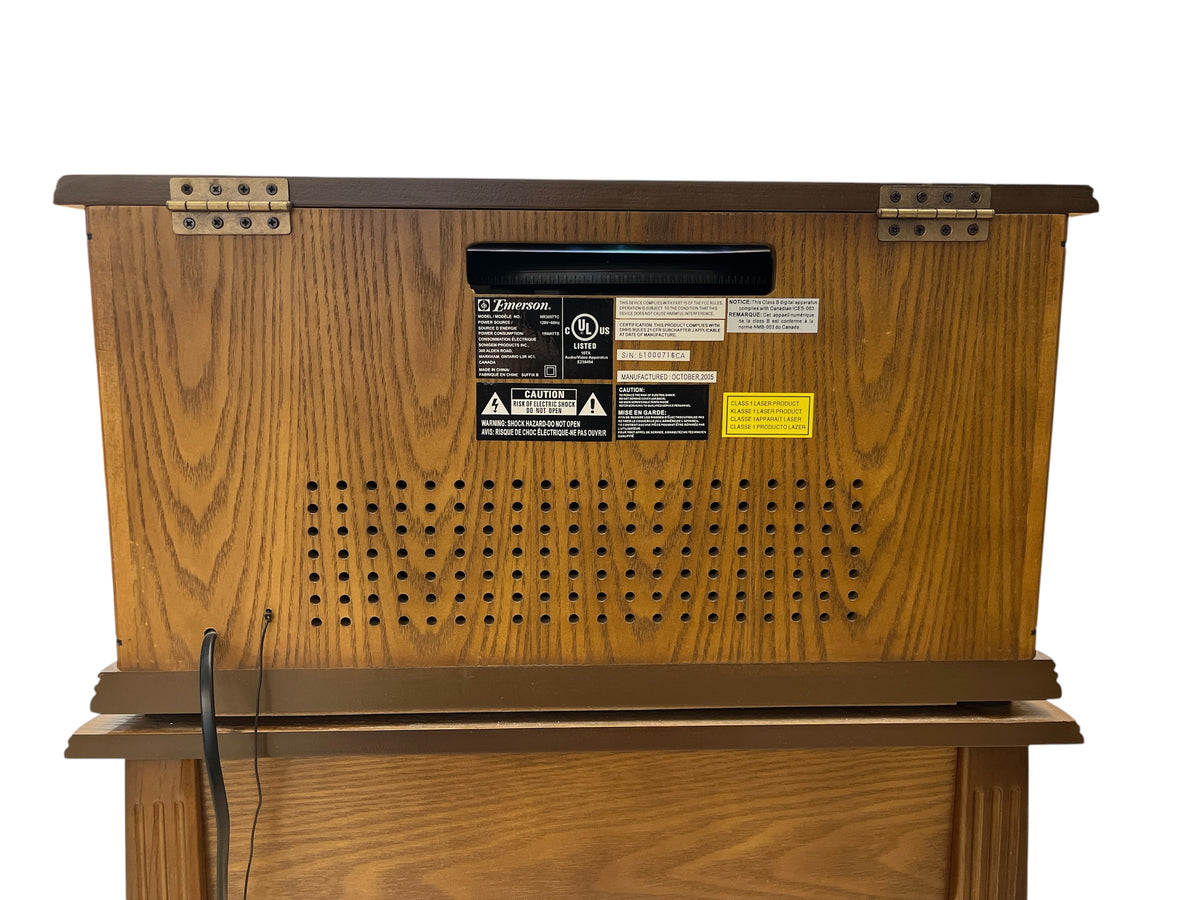 Emerson Wooden Multi Function Stereo Console with Turntable