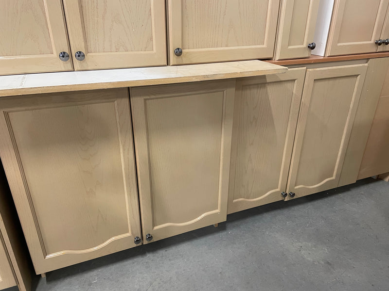 Arched Panel Beige Kitchen Set