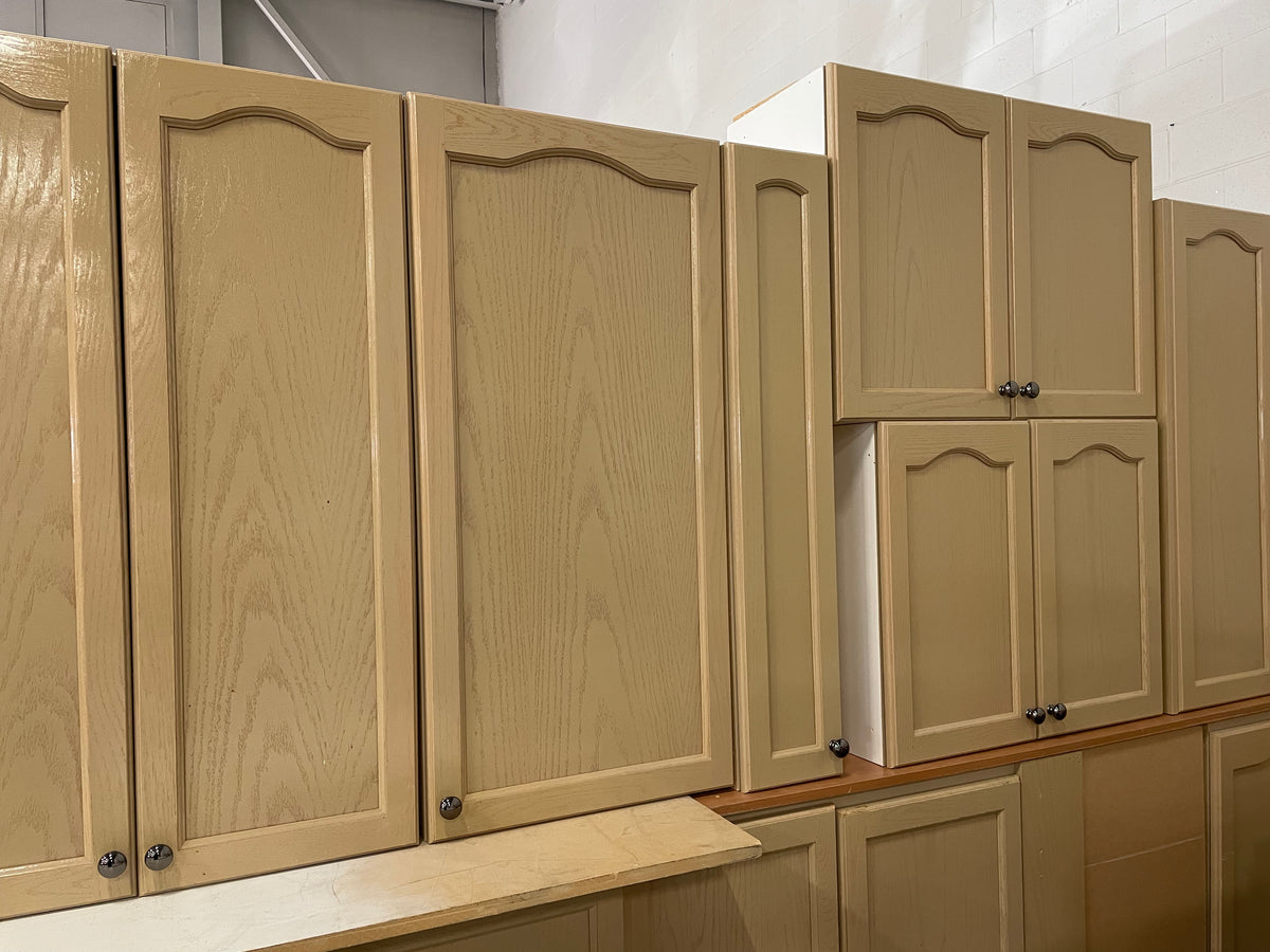 Arched Panel Beige Kitchen Set