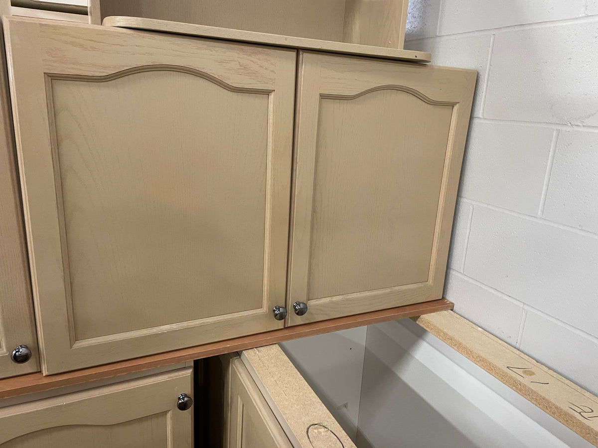 Arched Panel Beige Kitchen Set