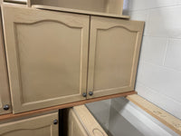Arched Panel Beige Kitchen Set