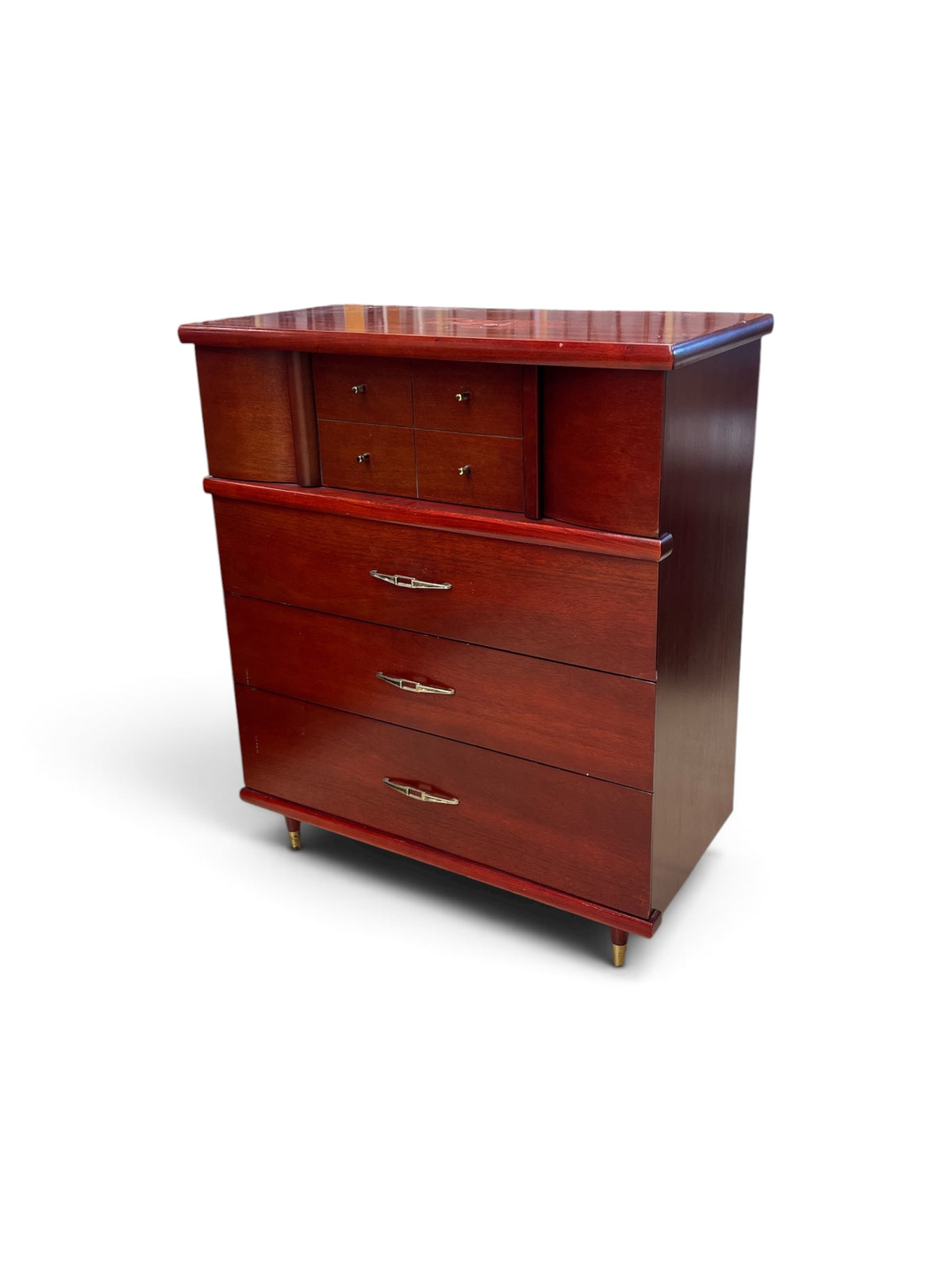 Kroehler Custom Crafted Mid Century Style Highboy Chest
