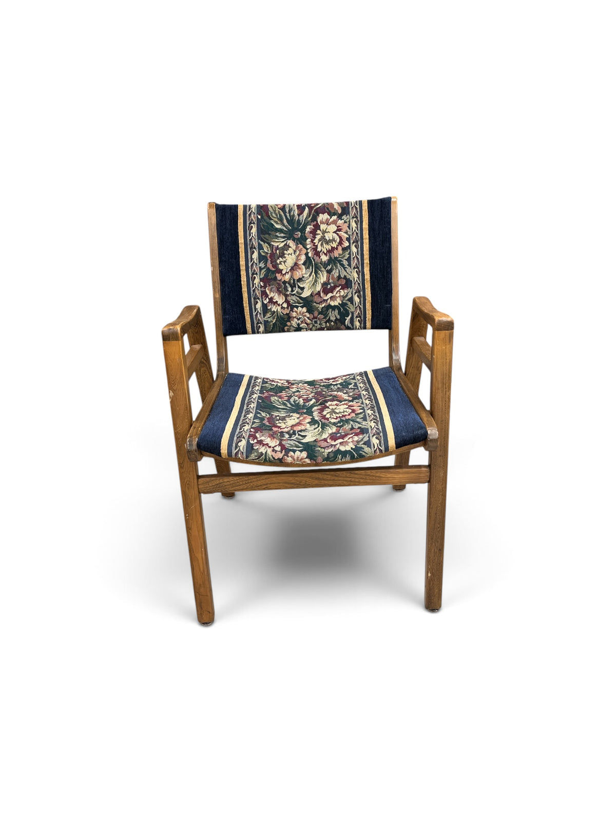 Henderson Quebec 69  Floral Upholstered Teak Wood Armchair