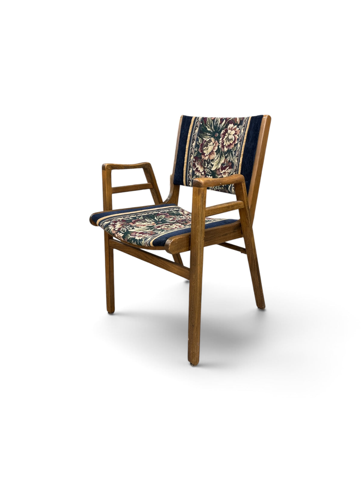 Henderson Quebec 69  Floral Upholstered Teak Wood Armchair