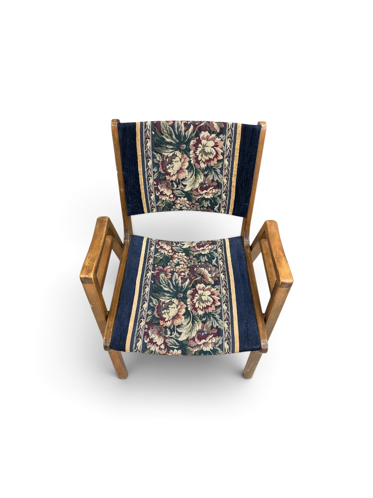 Henderson Quebec 69  Floral Upholstered Teak Wood Armchair
