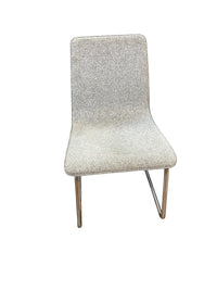 Modern Woven Grey Office Chair With Chrome Frame