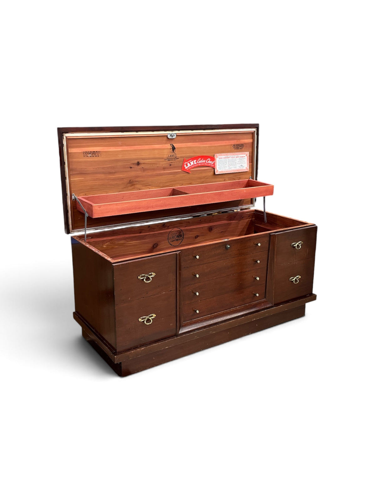 Vintage Lane Cedar Chest with Drawer & Auto Lock Feature