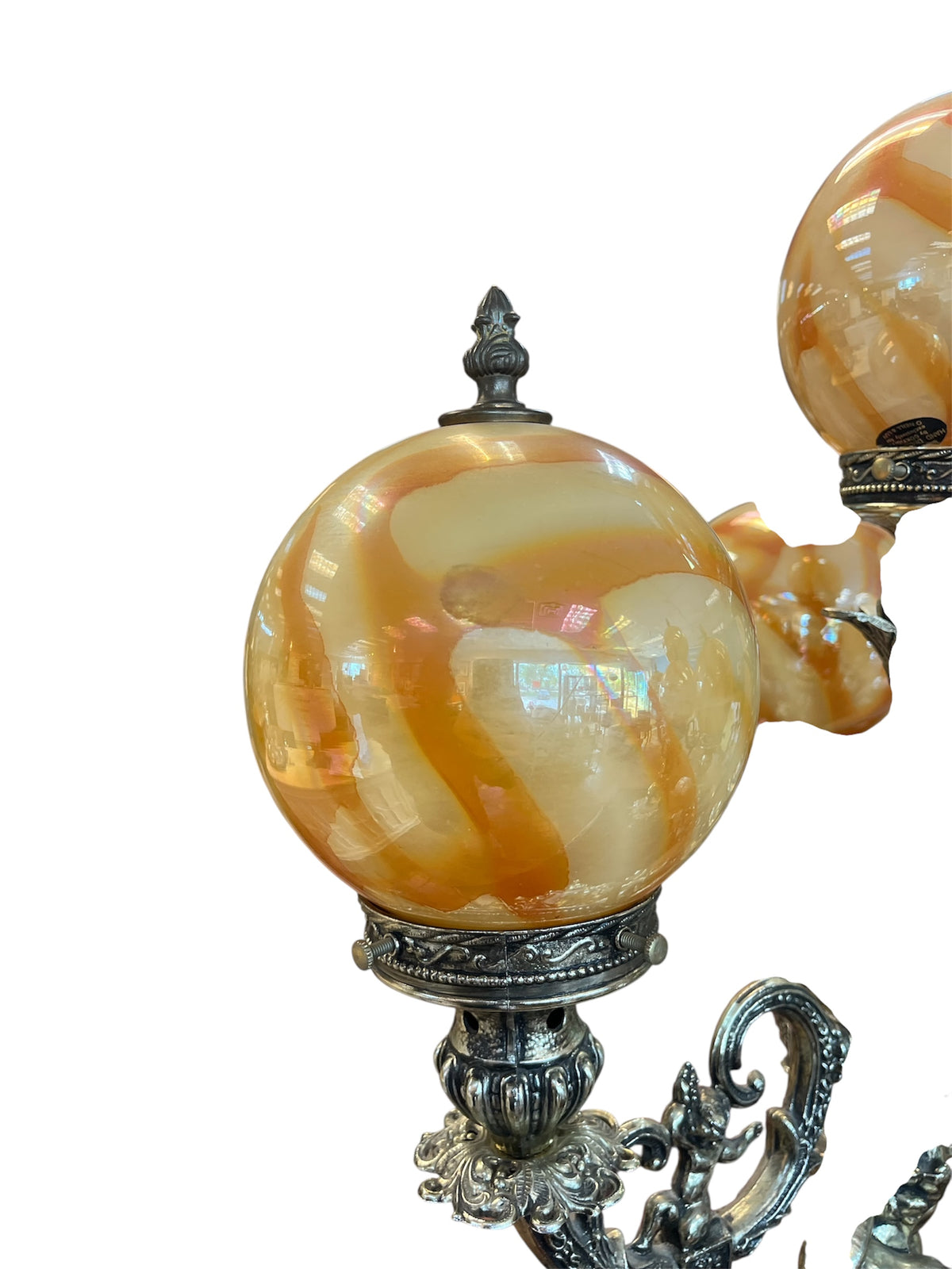 Vintage Italian Cherub Table Lamps (Pair)