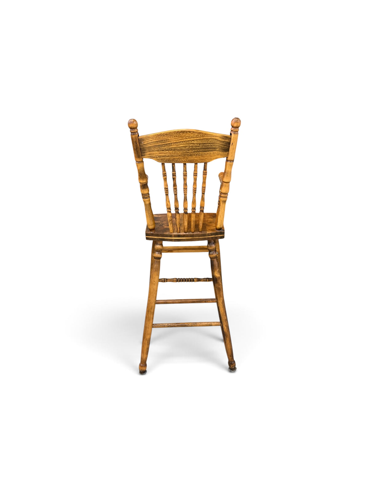 Vintage Wooden Doll High Chair with Spindle Back
